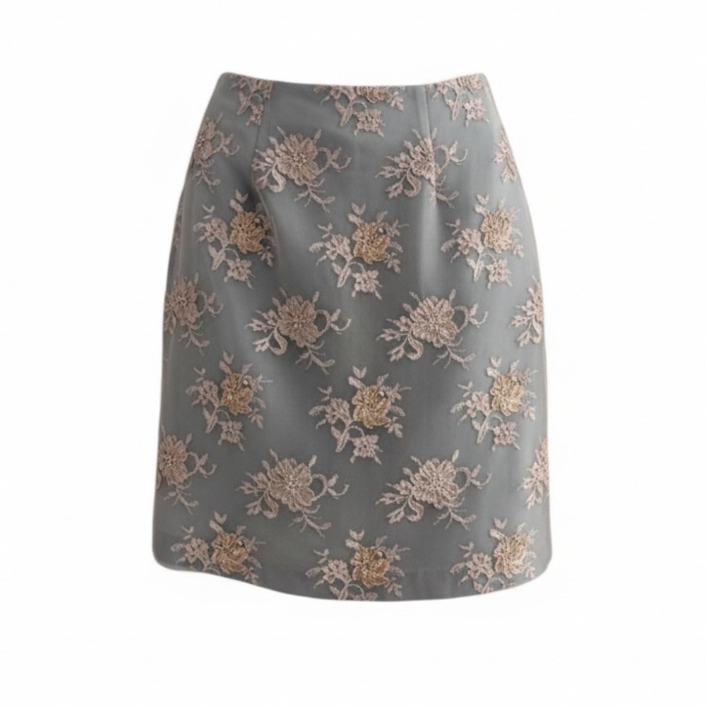 Holiday party ready NWOT Jovani Lace Silk Baby blue skirt size 8